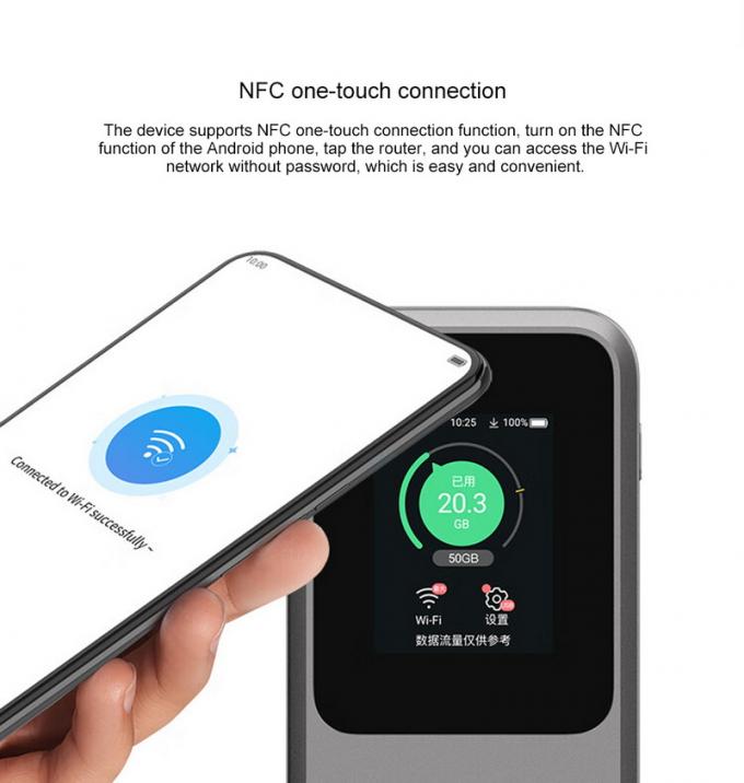 Bộ phát WiFi Di động ZTE U50 Pro 5G với Qualcomm SDX62, WiFi 6 2.4G/5G AX3600, Điểm phát sóng không dây 4G với Pin dự phòng 10000mAh 3