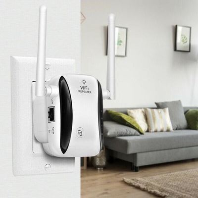 Mua Bộ khuếch đại tín hiệu lặp lại hấp nhỏ 300M Bộ định tuyến lặp sóng Wifi Ăng-ten kép online manufacture